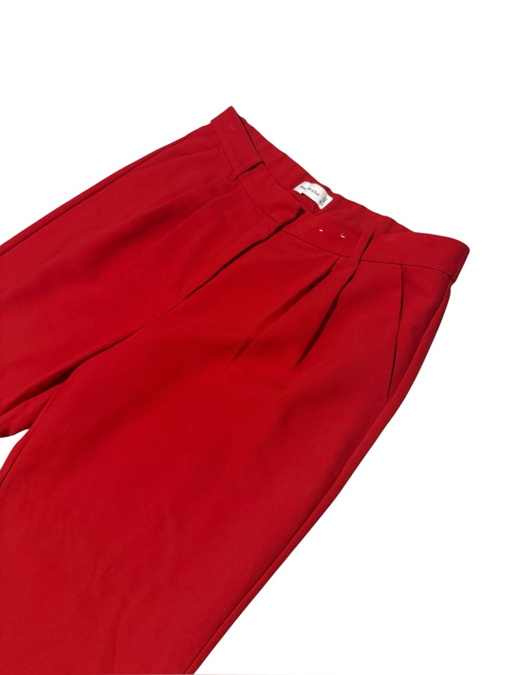 Abercrombie & Fitch Sloane Tailored Wide Leg Pant in Red Size 16 - Picture 7 of 9